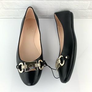 NEW! Kate Spade New York Payton Leather Black Flats Size 7